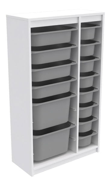 Organizér na hračky Dremonka 6 (šedá + bílá)