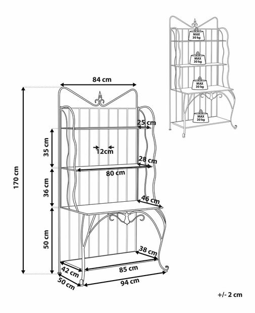Stojan na květiny Paz (světlobéžová)