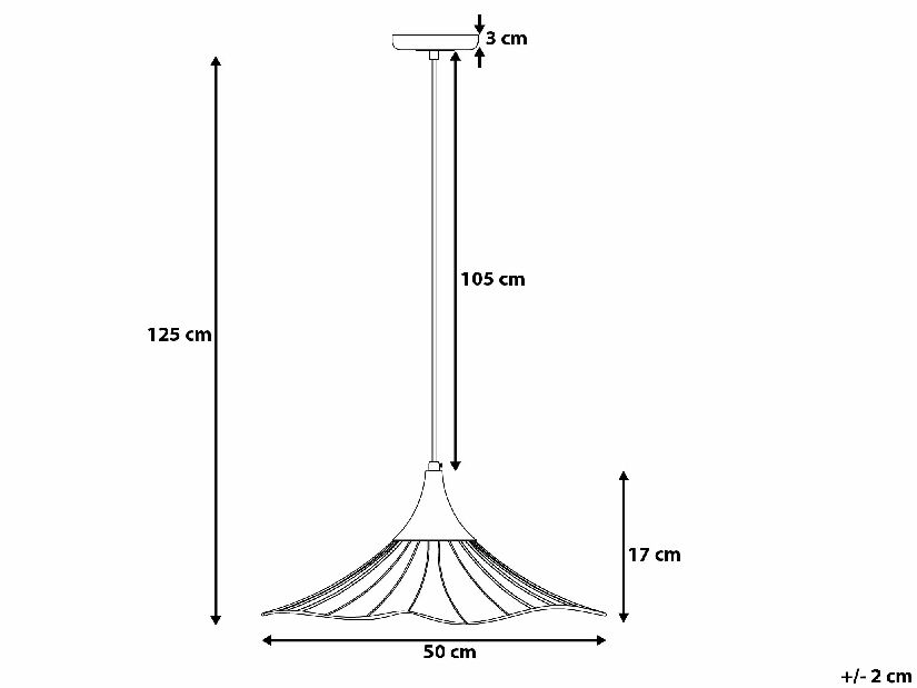 Závěsná lampa Mare (černá)