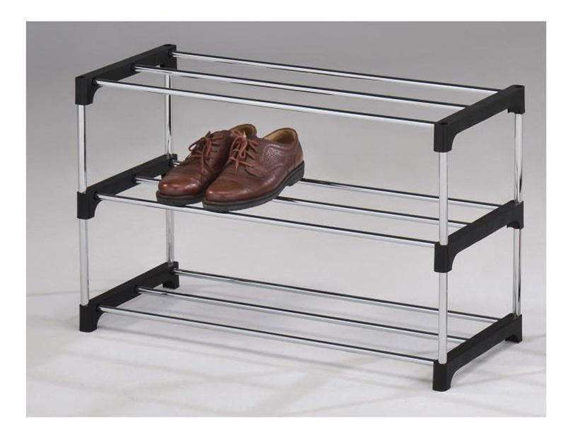 Botník Spalva (černá + chrom)