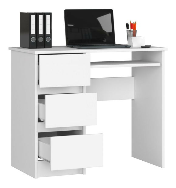 PC stolek Benicio (bílá) (L)