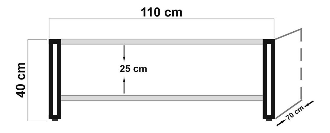 Obývací stěna Cosmopolitan 28 (atlantická borovice + černá)