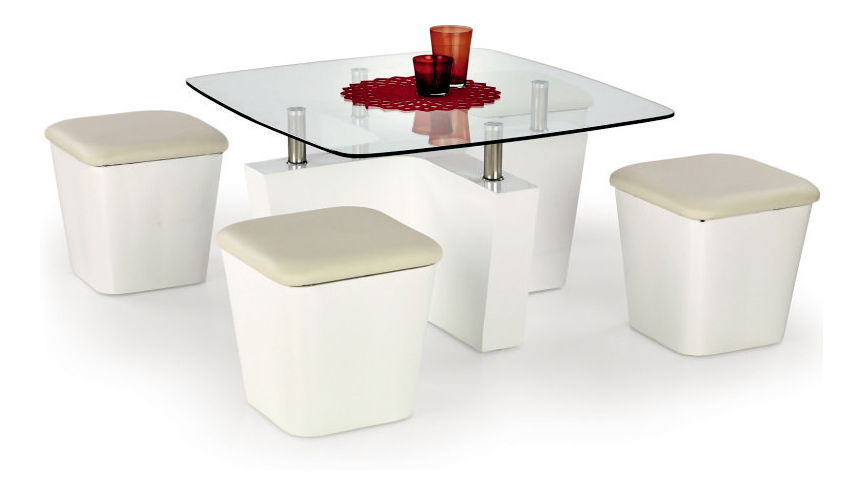 Konferenčný stolek Florida (s taburetkami)