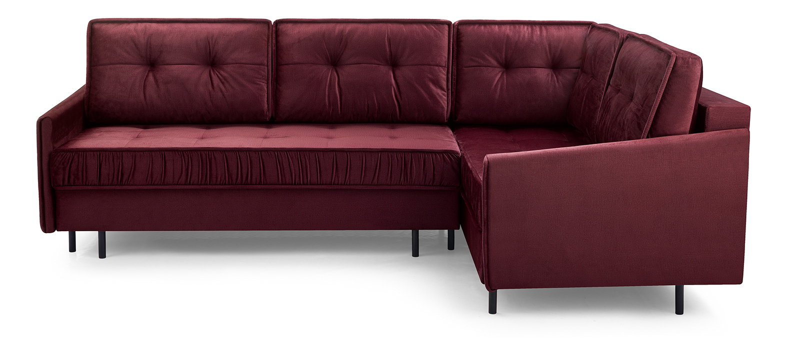 Rohová sedací souprava Aliran (vínová) (P)