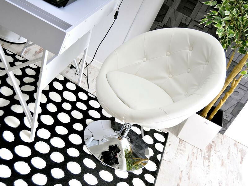 Křeslo Lush 3 (bílá + chromová) *výprodej