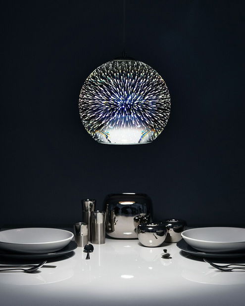 Závěsná lampa Setera (stříbrná)