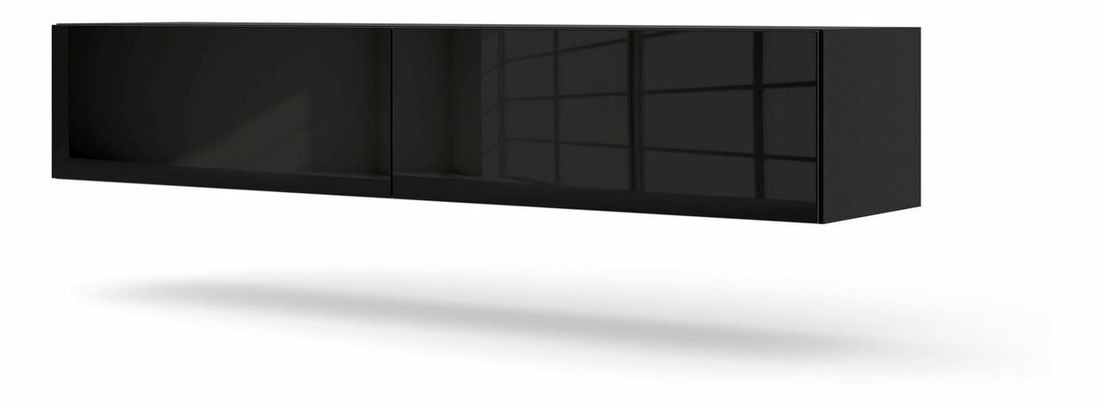 TV stolek/skříňka Banksy 160 (černá lesklá)