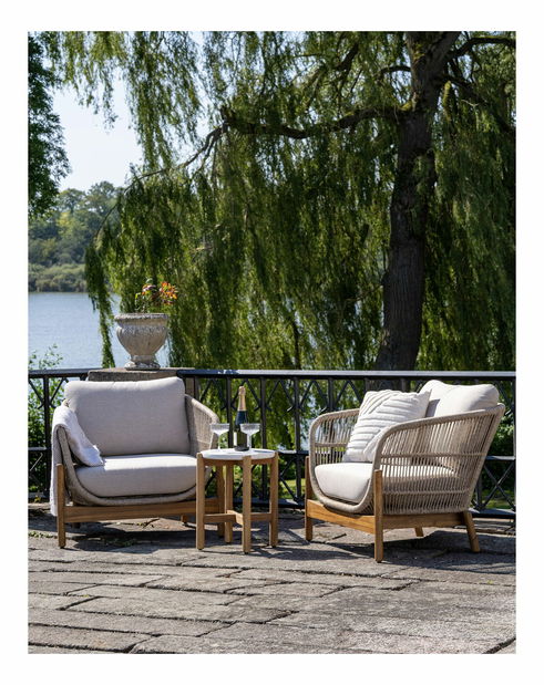 Zahradní set Taleria 7 (hnědá + béžová)