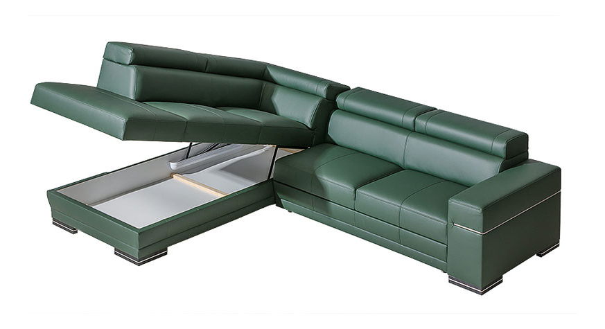 Rohová sedací souprava Pyrus 1 (zelená) (L)