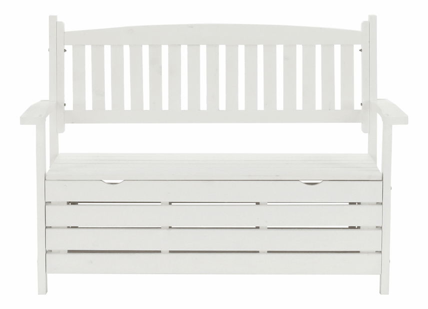Zahradní lavička 124 cm Dina (bílá)