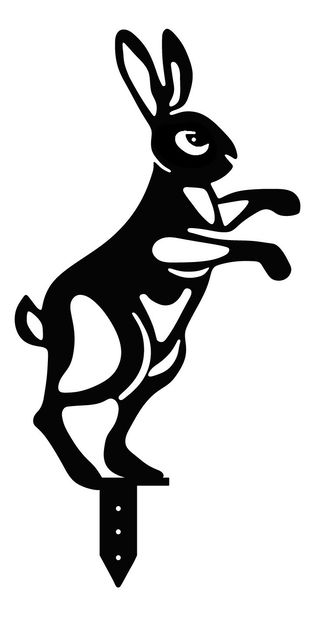 Dekorativní sada kovových doplňků do zahrady Rabit (černá) *výprodej