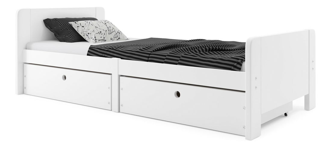 Jednolůžková postel 80 cm Aria (bílá)