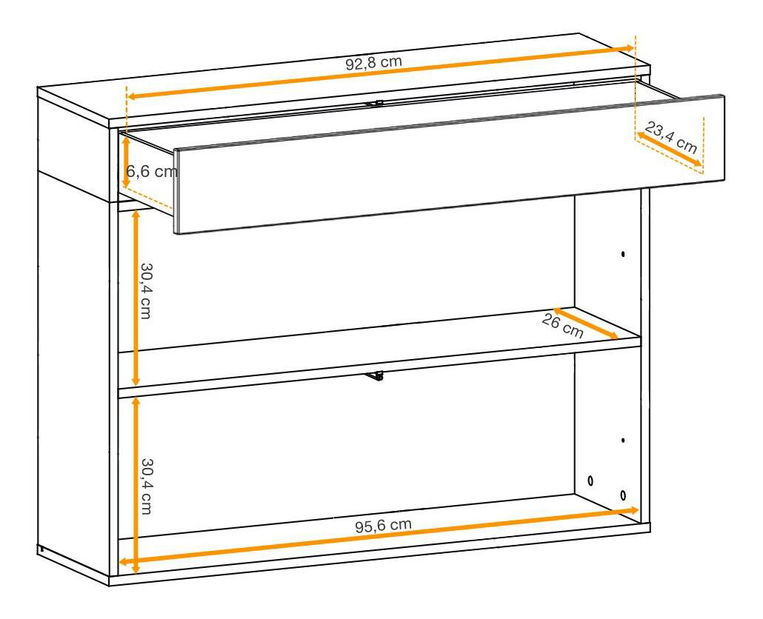 Botník Enderly (dub wotan + černá)