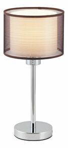 Stolní lampa Anastasia 2631 (chromová + hnědá)