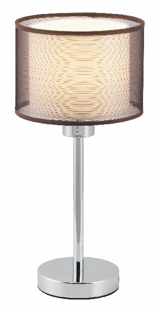 Stolní lampa Anastasia 2631 (chromová + hnědá)