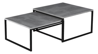 Set 2 ks. konferenčních stolků Nivessa (beton)