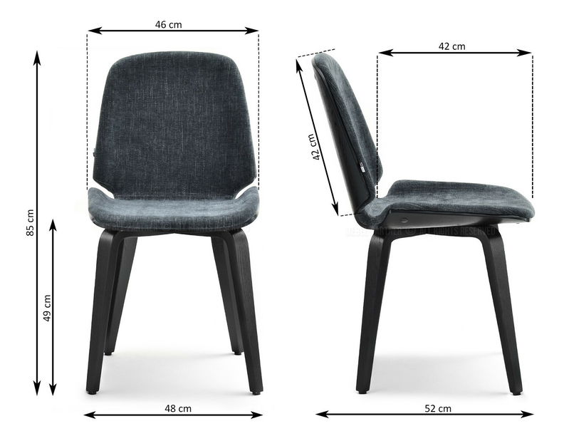 Jídelní židle Vicisitudes (černá + dub)