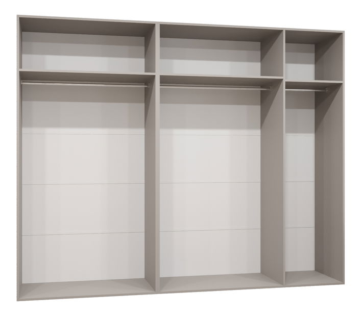 Šatní skříň 250 cm Mirabella 1 (kašmír + kašmír)