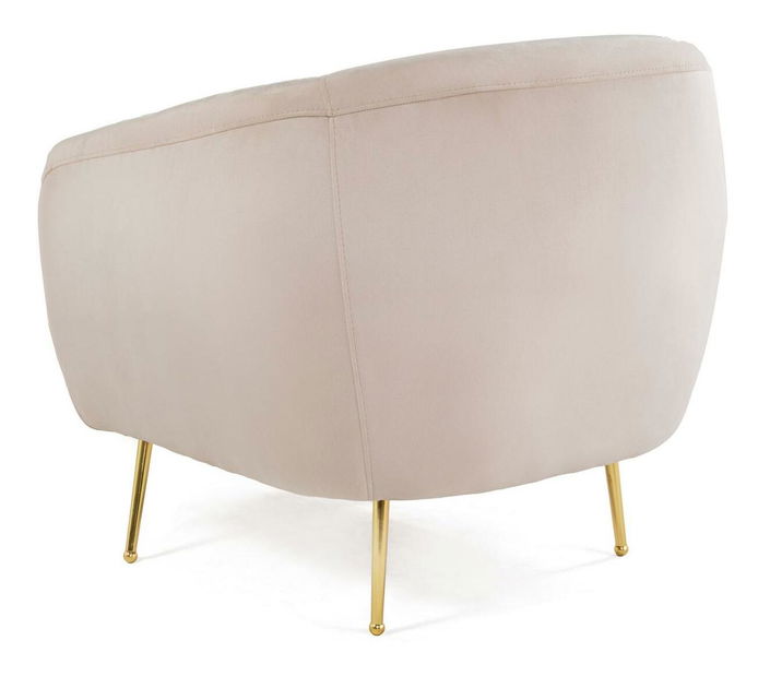 Křeslo Essia (béžová + zlatá)