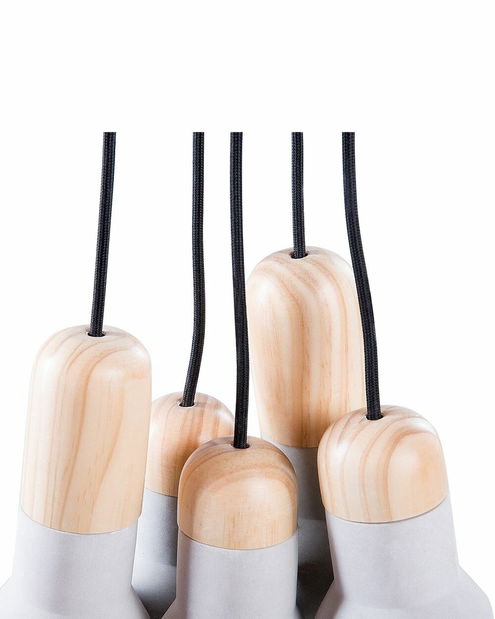 Závěsná lampa Acura 5D (světle šedá)