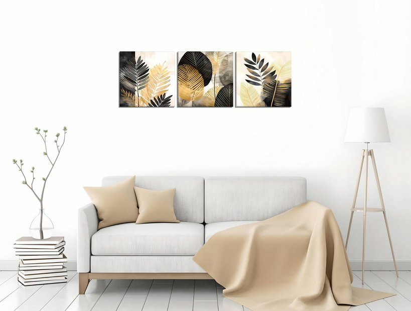 Obraz Faha 17 (tmavé dřevo) (3 kusy)