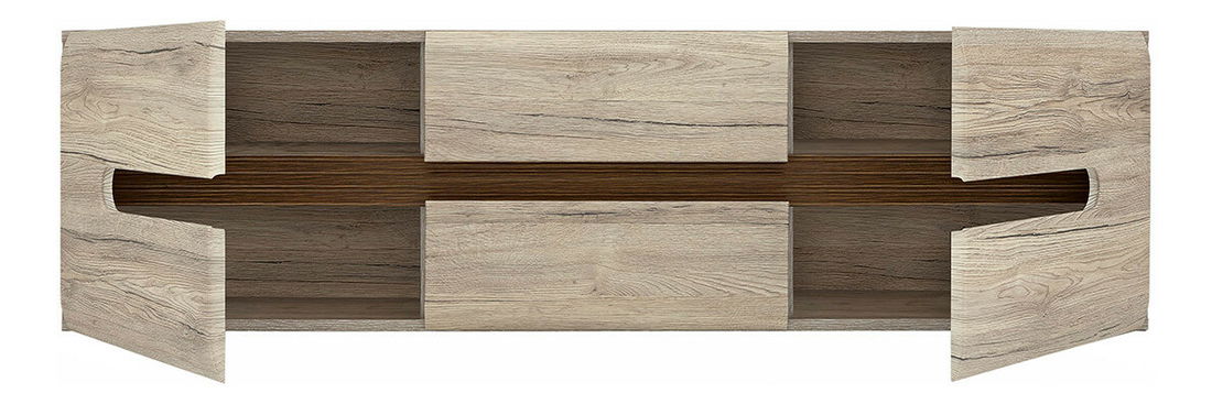 TV stolek/skříňka BRW Azteca Trio RTV2D2S/4/15 (dub san remo)