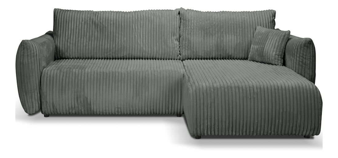 Rohová sedací souprava Alondra (tmavě šedá) (P)