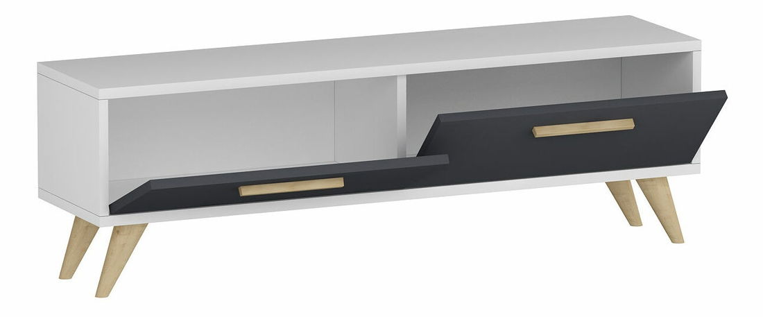 TV stolek/skříňka Mesa (bílá + antracit)