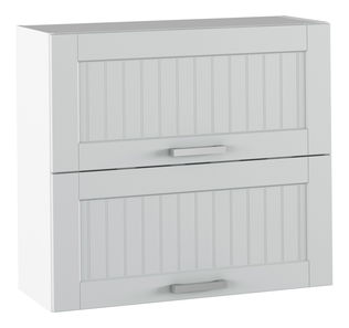 Horní kuchyňská skříňka Janne Typ 12 (světle šedá + bílá)