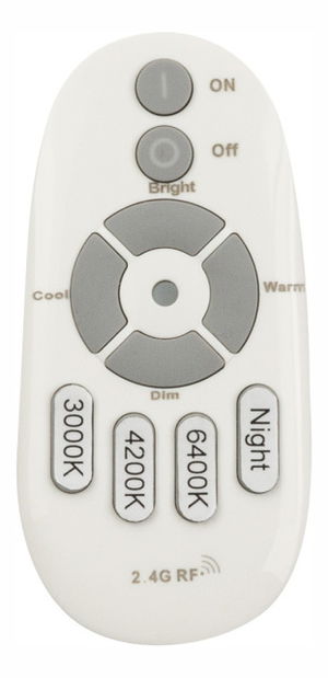 Stropní/nástěnné svítidlo LED Turkana 41337-24 (bílá + bílá) (Stmívatelný)