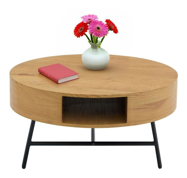 Konferenční stolek Turin (dub + černá)