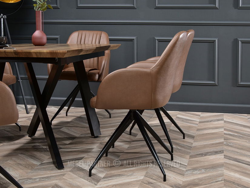 Židle Cruz (hnědá + černá)