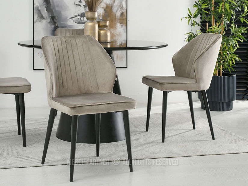 Židle Greta K (béžová + černá)