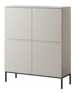 Skříňka Bennasi B1 (béžová + černá)