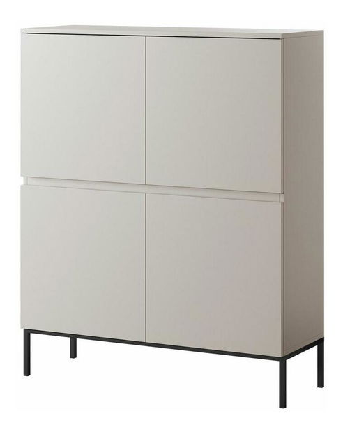 Skříňka Bennasi B1 (béžová + černá)