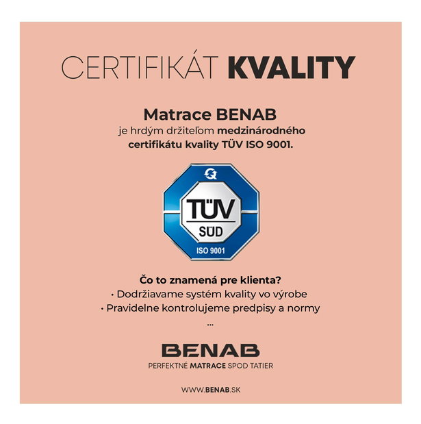 Taštičková matrace Benab Hádes 195x85 cm (T4)