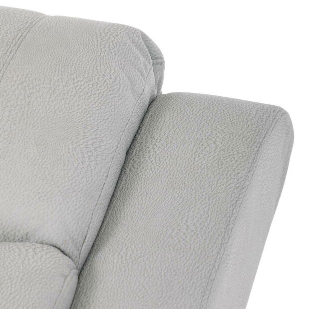 Polohovací křeslo Triple (stříbrná)