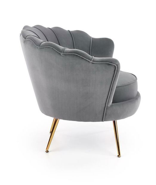 Relaxační křeslo Altha (šedá + zlatá)