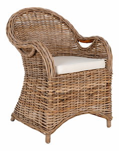 Zahradní křeslo Liravena 1 (hnědá + šedá)