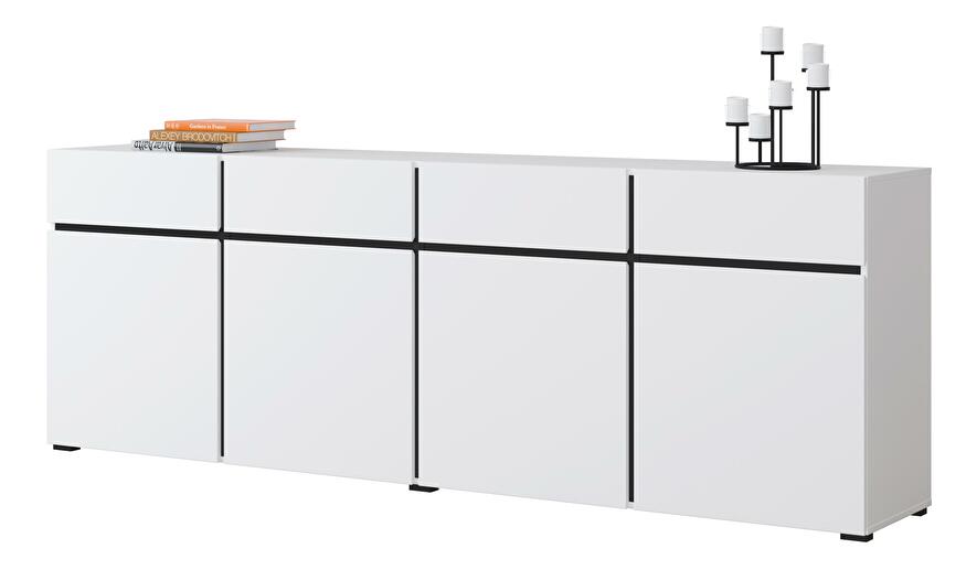 Komoda Crossroad W25 (černá + bílá)