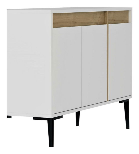 Skříňka Kasuma (bílá + dub safírový)