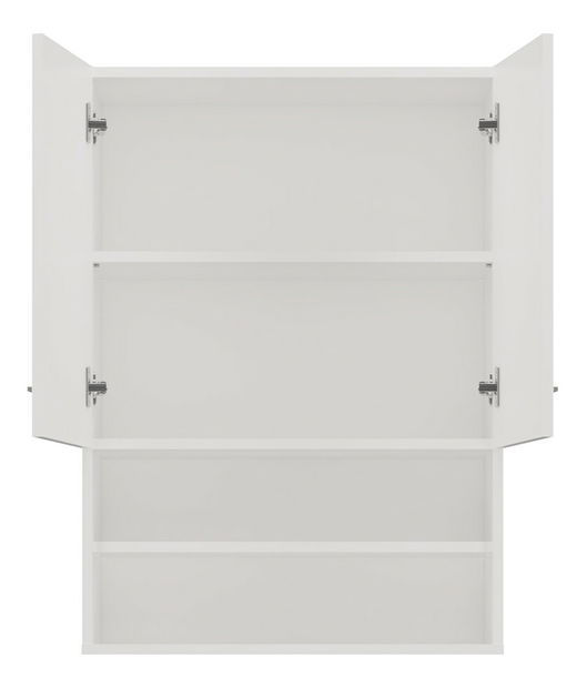 Závěsná koupelnová skříňka Perdieron 1 (lesk bílý)