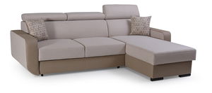 Rohová sedačka Istar (béžová + světle hnědá) (P)