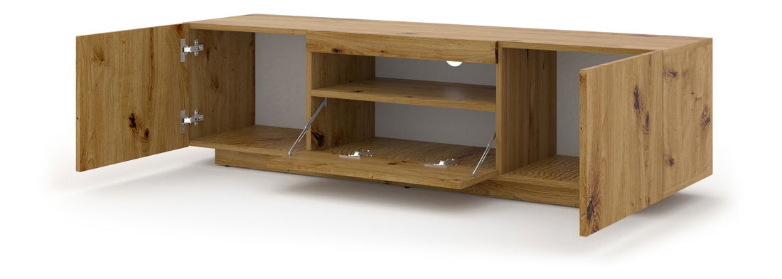 TV stolek/skříňka Aurora (dub artisan) (LED)