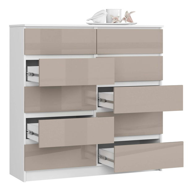 Komoda Kapil III (lesk cappuccino)