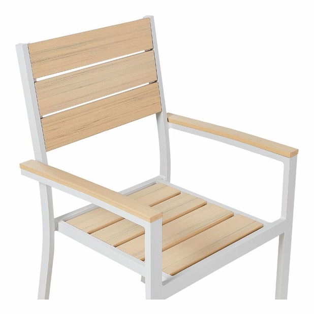 Set 4 ks zahradních židlí Praza (světlé dřevo)