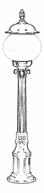 Venkovní podlahové svítidlo Armor (černá)