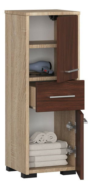Koupelnová skříňka Farid TYP6 (dub sonoma + wenge)