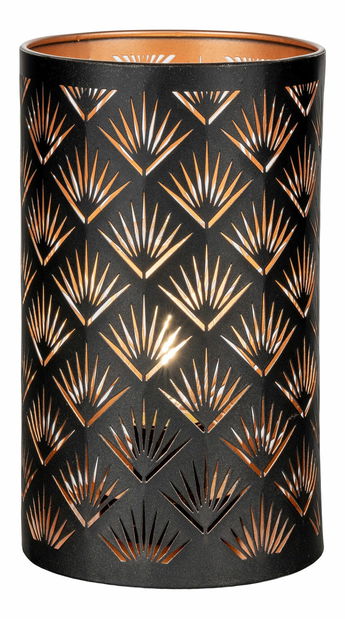 LED svícen 60 ks Nastelia (černá + měděná)