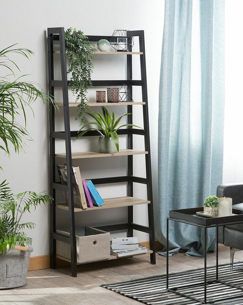 Regál Cowra 5P (světlé dřevo)